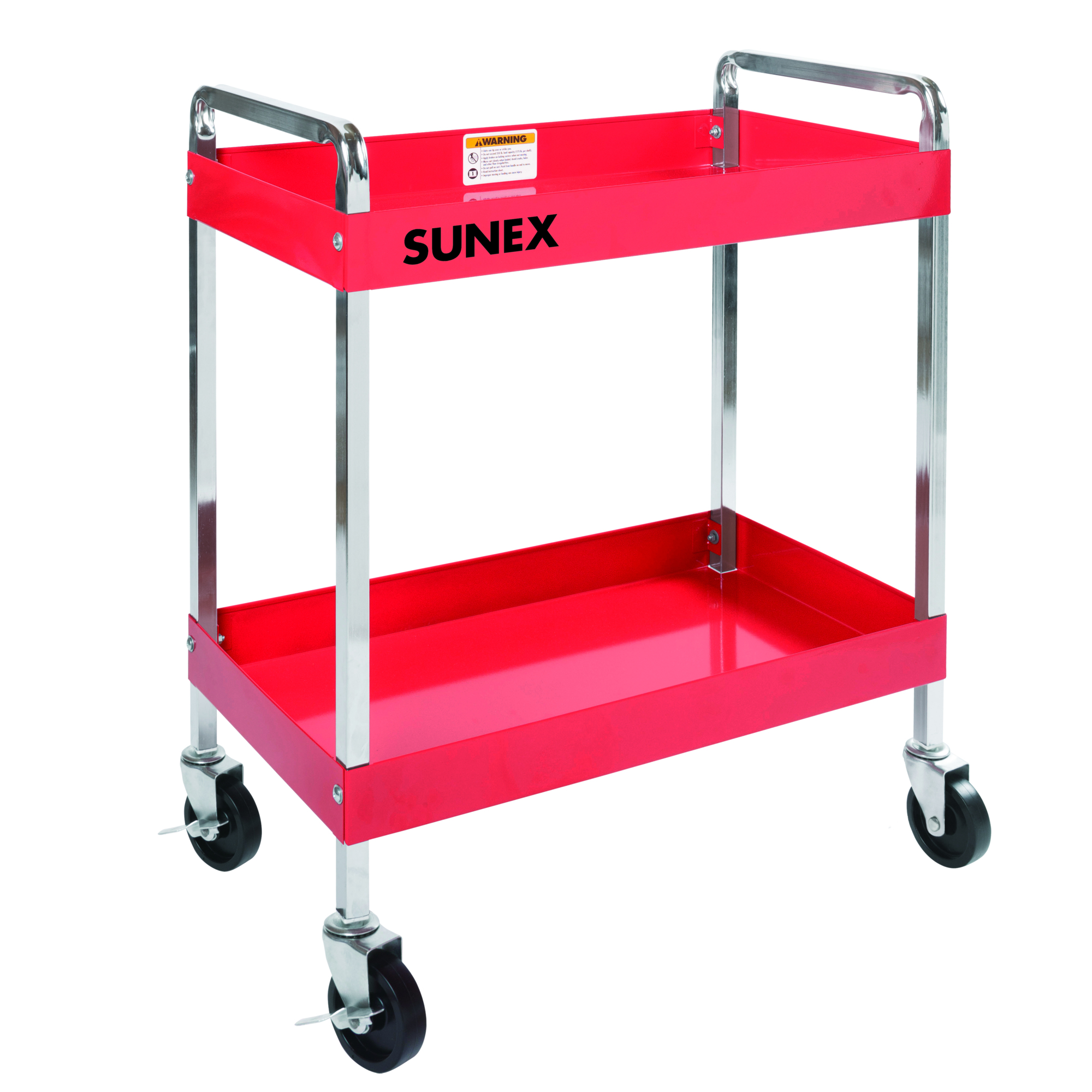 Sunex Tools Multi-Purpose Service Cart — 2 Shelves, Steel, 350-Lb. Capacity, Model# 8005SC